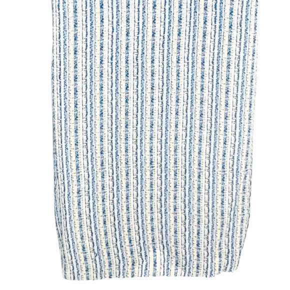Tuckernuck NEW Ethereal Tweed Bianca Sleeveless Blue Stripe Mini Dress Size S - Picture 10 of 12